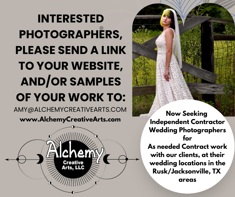 Now Seeking Independent Contractor Wedding Photographers